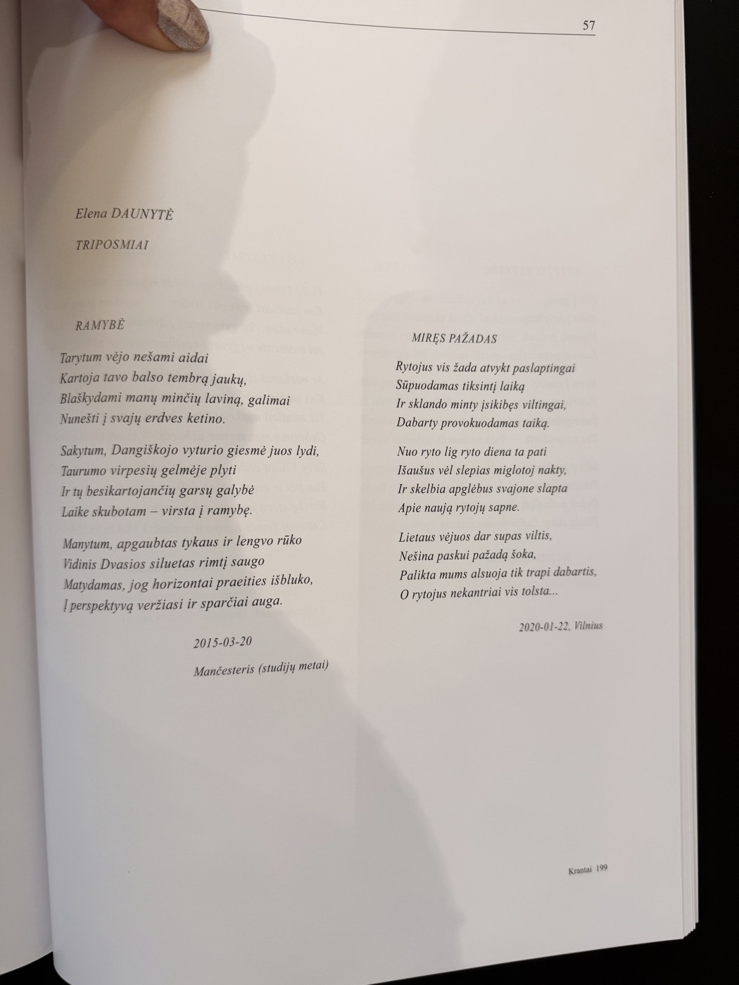 Ciklas „Triposmiai“ — „Ramybė“ ir „Miręs pažadas“